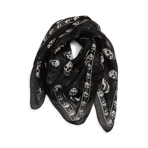 Alexander McQueen Chiffon Skull Scarf